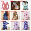 Kvinnor Jumpsuit Sexig Slim Casual Bodysuit Pattern Printed Onesies Långärmad Shorts Ladies New Fashion Home Rompers