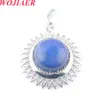 Wojiaer Sun Flower Natural Gem Stone сплав сплав с сплав