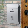 Courrier installé sur le mur alwasyme bloqué verticalement les boîtes aux lettres de porte d'entrée de porte résidentielle du service postal Garden appartement T2001176300712