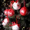 Decorações de Natal Festivo Festa Suprimentos Home Jardim 8cm Bolas De Árvore Definição De Decoração Pendurar Espuma Esfera Esfera Quinquilharão Pingentes Ornamentos