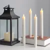 Flamelösa ljus Flimrande avsmalnande ljus Verkligt vax Flamelösa avsmalnande ljus som rör sig Wick Led Candle med timer och fjärr T2001082884