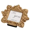 Casamento Banquete Antique Ouro Imagem Photo Frame Festa De Configurações Número Número Nome Coloque CARTÃO TITULAR 9X10 CM