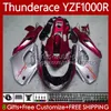 جسم لياماها ثندرايس YZF1000R YZF 1000R 1000 R 96-07 هيكل السيارة 87 رقم 49 YZF-1000R 1996 2003 2004 2005 2006 2007 أحمر لؤلؤي YZF1000-R 96 97 98 99 00 01 02 07 Fairing