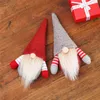 Boże narodzenie Handmade szwedzki Gnome skandynawski Tomte Santa Nisse Nordic pluszowy elf zabawka ozdoba stołu ozdoby na choinkę JK1910XB