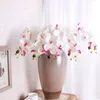 エレガントなシミュレーションPhalaenopsisの花DIYの飾り人工的な蝶の蘭の絹の花ブーケ結婚式の家の装飾送料無料