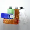 30 Stück 250 ml leere transparente quadratische Kosmetikflaschen mit Schraubverschluss, 250 ml Lotion-Kunststoffbehälter-Stopper DIY klare Flasche
