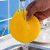 Mutfak Silikon Yıkama Scrubbers Fonksiyonlu Silikon Sünger Bulaşık Fırçası Meyve Temizleme Fırçalar Karşıtı sıcak Pad Yuvarlak LX3974