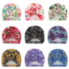 Disc Baby Caps Print Retro Floral Headbands Hat Infant Turban Knot Head Wraps Infant Kids India Hats Beanie Newborn Toddler Headwears M2871