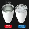 30oz tumblers Bulk Blank Travel Tumblers för sublimering Dubbelvägg Vakuum Isolerade koppar Lockor Rostfritt Stål Kaffe Koppar för fordonskålhållare G Heat-Goo