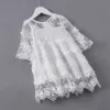 Yaz Kız Elbise Moda Çocuk Giyim Tutu Dantel Pamuk Baskı Giysileri Vestidos Roupa Çocuk Menino Bebek Kızlar Çocuk Giyim