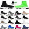 2021 calcetín deportivo Zapatos para correr hombres mujeres zapatillas de deporte entrenador clásico triple negro blanco amarillo Verde para hombre moda plana casual zapato cojín calcetines 36-45 zg36