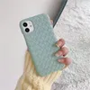Cajas de cuero con textura tejida para Huawei Oppo Vivo iPhone 13 Pro Max 12 11 x XR XS XSMAX Designer Samsung Case S20 S20P S20U Note 10 20 Ultra P40