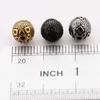 Men and omens DIY Jewelry Making Metal Charms Gold Silver Black 10 MM Round Stainless Steel Loose Beads