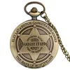 Bronze 13 de agosto de 1896 Projeto do estado Menino Mulheres quartzo Analog Pocket Watch Chain Chain com n￺mero de ￡rabe Dial Relloj de Bolsillo2381