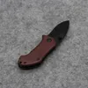 Hot Sales Mini Pocket Folding Knife Tactical Survival Camping Knives 440C Blade Steel Red Wood Handle Outdoor Multi Tools