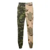 Wysoka talia splot Camo Cargo Spodnie Kobiety Joggers Spodnie Street Styl Luźny Przycisk Sport Spodnie Boczne Kieszenie dla Kobiet