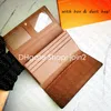 M58101 ID LONG WALLET 디자이너 여성용 지퍼 카드 홀더 Zippy 동전 지갑 Sarah Clemence Victorine Juliette 체인 지갑 키 파우치 포셰트