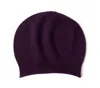 Chapéu de inverno cashmere Beanie sólido para mulheres e homens eslásticos gorros