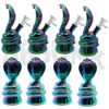 QBsomk Small 6.5 '' Glass Water Bong mini bong in vetro tre diversi colori a forma di serpente spedizione veloce