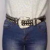 Mais novo Cinto de Rhinestone Y2K Punk Hot Girl Girl Buckle Belt Genuine PU Couro Diamond Belts 3.8cm Largura fresca Senhoras Crystal Belt AA220312