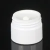 白いペットプラスチックジャー化粧品瓶のためのクリームローションのためのクリームローションのためのゴールド/銀/黒のppのふた/白/クリアの蓋