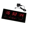 Duży cyfrowy cyfrowy zegar ścienny 24h Wyświetlacz Time Backlight Office School Home Supplies - Tryb noc Podświetlenie Ekran LED EU H1230