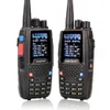 KT-8R رباعية الفرقة WALLIE UHF VHF 136-147 ميجا هرتز 400-470 ميجا هرتز 220-270 ميجا هرتز 350-390 ميجا هرتز المحمولة 5W الأشعة فوق البنفسجية عرض لون الراديو