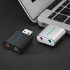Vention External Sound Card USB to 3.5mm Earphone Headphone Jack 3.5 mm USB Adapter Audio Card for Laptop Computer Sound1