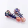 BERACKY US Color Glass Spoon Pipe 4.5 Inches Glass Water Pipes Heady Glass Pipes For Dry Herb Reting Accessories Dab Rigs Bongs