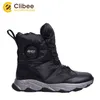 CLIBEE Boys Girls Outdoor Snow Boots Winter Waterproof Slip Resistant Cold Weather Shoes Children's Warm Hiking Trekking 211227