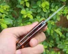 1Pcs Pocket Folding Knife VG10 Damascus Steel Blade Rosewood + Stainless Steel Handle Ball Bearing EDC Mini Small Gift Knives