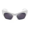 Gafas de ojo de gato de gran tamaño para mujer, anteojos de moda con semi montura para viajes de fiesta D8813752095