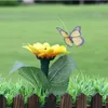 Solar Power Dancing Flying Butterflies Tuin Decoraties Fladderende Vibration Fly Hummingbird FlyingBirds Yard Decoration Funny Toys LLS624-WLL