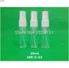 Fancy 100 + 2pcs / Lot 20ml Pet Mist Spray Flaskor, Transparent Clear BottlesGood QualTity