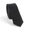 Neck Ties Sitonjwly Women's Flat-Headed Thin Necktie Fashion Black Men's Cravats Skinny Tie For Men Accesorios Mujer Vestir Custom