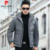 Pierre Cardin doudoune homme court hiver nouvelle mode jeune et moyen âge chaud épaissi papa manteau hommes manteau