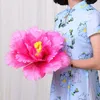 装飾的な花の花輪大きな人工花のヘッド偽のペオニーハンドホールドダンスパフォーマンスステージショー小道具DIYホームウェディングBA8891525