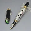 Luxury Jinhao Pen Dragon Shape Reliefs 18k Irurita NIB Classics Fountain Pen Stationery Office School Supplies Skriva Smooth Bläck Pennor