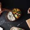 Japanska Retro Bento Boxes Trä Lunchkasse Handgjorda Naturligt Trä Sushi Box Porslinskål Matbehållare