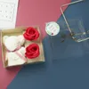 Orso rosa Regali di San Valentino Orso Asciugamano Fiori di simulazione Scatole regalo Fiori di sapone San Valentino Favore di partito GWD4205