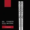 High Quality 304 Stainless Steel Chopsticks Square Laser Antiscalding Antiskid for Household el Tableware 6 Stylesa039753377
