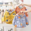 Toddler Baby Kids Autumn Hoody Outerwear Boys jacket Girls star Jacket Coat Infant Windbreaker Overall Children Clothing 201030