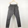 Owen Seak Men Casual Pants Gothic Men's Harem Sweatpants Cargo Summer Cross Lightweight Women Solid Loose Black Pants Size XL 201110