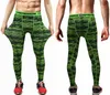 Gros-Mens Gym Camouflage Pantalon Collants Sport PRO Élastique Basketball Long Leggings Compression Pour Hommes Taille S-XL