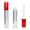 New5ml واضح lipgloss أنابيب إعادة الملء زجاجات مع فرشاة كبيرة العصا أحمر الشفاه أنبوب القدم قضيب للنساء الفتيات مستحضرات التجميل diy ماكياج RRF1300