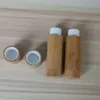 empty 5ML bamboo lipstick tube container DIY lip gloss cosmetic lip balm tube, bamboo design lip stick tubes 150pcs LX3568