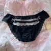 Bragas de las mujeres hermana suave encantadora lolita cinta arco negro blanco chica joven princesa sexy lácte lace ruffles ropa interior calzoncillos