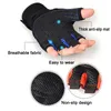 Anti Slip Gewicht Lifting Handschoenen Halve Vinger Pols Ondersteuning Body Building Training Sport Oefening Sport Workout Ademend Gym Q0107