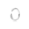925 Sterling Silver Womens Diamond Ring Mode Pandora Stijl Ringen Sieraden Veer Liefde Bruiloft Engagement Ringen voor Vrouwen