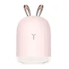 Ny söt vit hjortfuktare Pink Rabbit Ultrasonic Diffuser Creative Cartoon USB Laddningsdiffusor 220 ml Färgstark ljus Desktop6500293